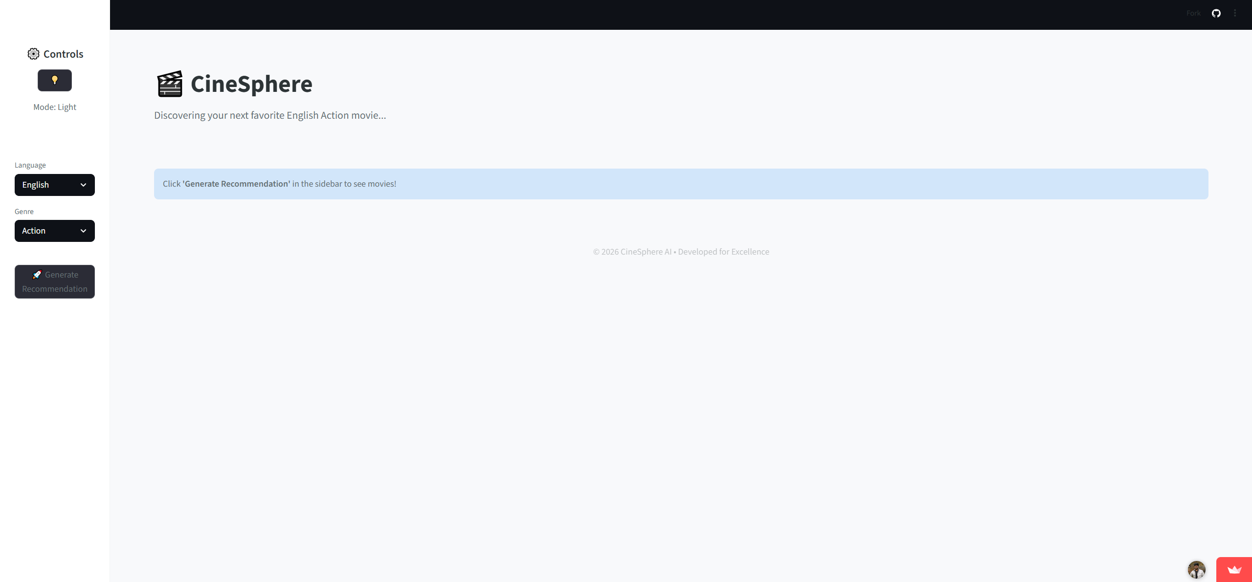 CineSphere Light Theme